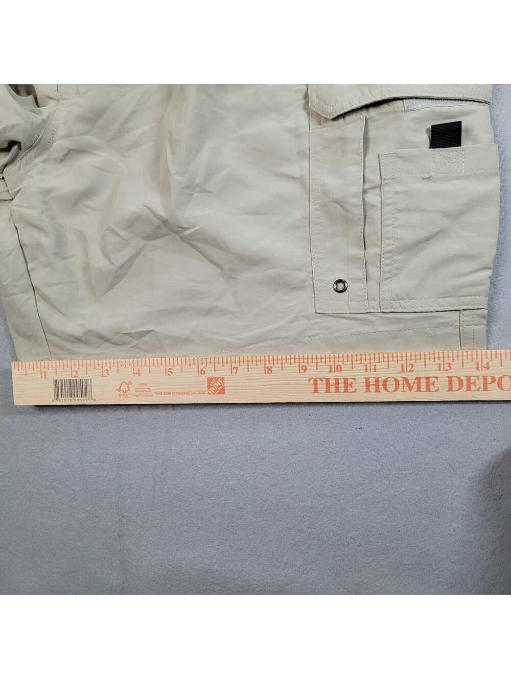 NEW World Wide Sportsman Shorts Men's 46 Cargo Beige Velco Fishing Outdoor NWT - Picture 5 of 9